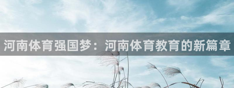 MK体育官网下载平台注册流程图：河南体育强国梦：河南