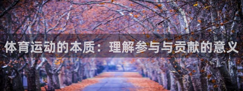 MK体育官网下载注册：体育运动的本质：理解参与与贡献的意义